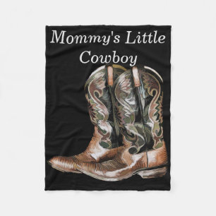 Couverture Polaire Bottes de cowboy
