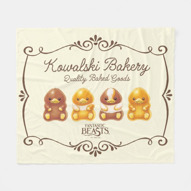 Couverture Polaire Boulangerie Kowalski - Bichons pour bébés (Devant (Horizontal))