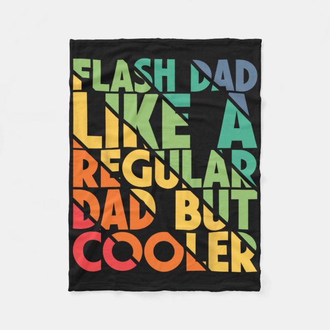 Couverture Polaire Bouldering Flash Dad Like A Regular Dad Boulderer  (Devant)