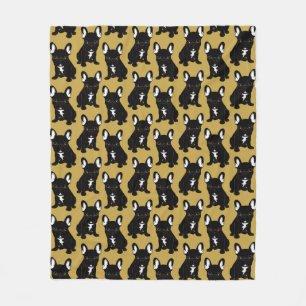 Couverture Polaire Bouledogue français Brindle
