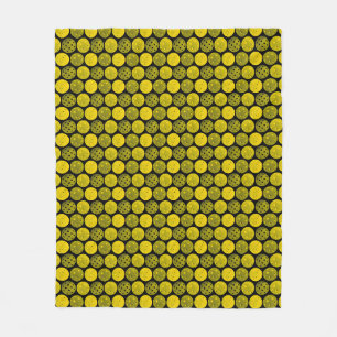 Couverture Polaire Boules de Pickleball, Boules de Pickleball Jaunes 