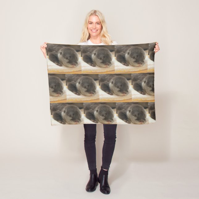 Couverture Polaire Boutons couchés (En situation)