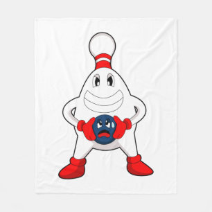 Couverture Polaire Bowling Bowling pin Bowling Bowling