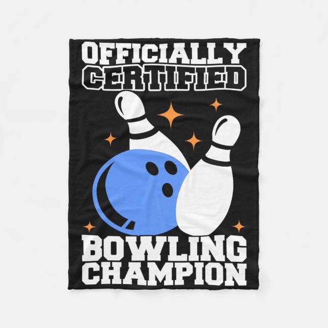 Couverture Polaire Bowling Byll Bowler Outfit Bowling Champion  (Devant)