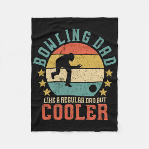 Couverture Polaire Bowling Papa Vintage Drôle Fête des pères Cadeau P