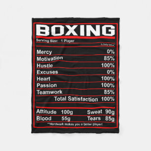 Couverture Polaire Boxe amusante Boxer de la valeur nutritive
