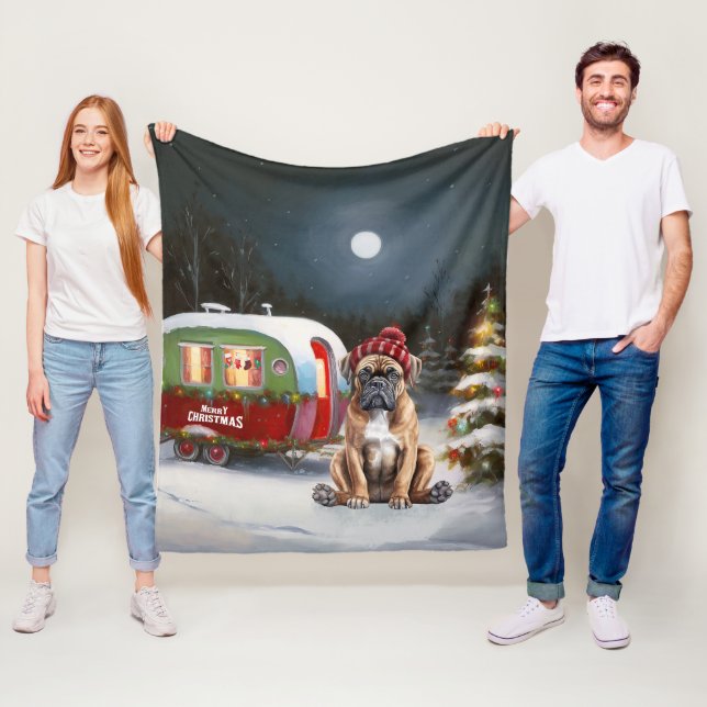 Couverture Polaire Boxe d'hiver Caravan Christmas Adventure (En situation)