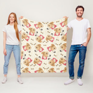 Couverture Polaire Boxer Louise Mix Blanche polaire