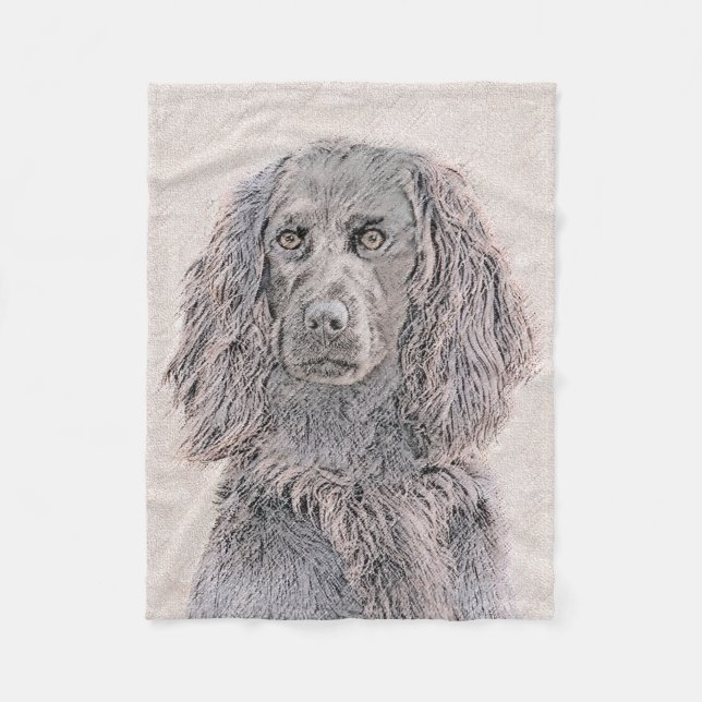 Couverture Polaire Boykin Peinture Espagnole - Cute Original Chien Ar (Devant)