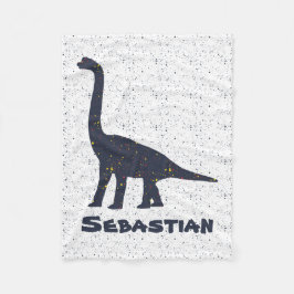 Couverture Polaire Brachiosaurus Nom personnalisé Blanche-Toile, Peti