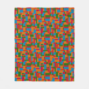 Couverture Polaire Brique de construction colorée