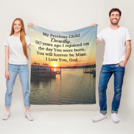 COUVERTURE POLAIRE BRISER LE LEVER 90E ANNIVERSAIRE PERSONNALISÉ