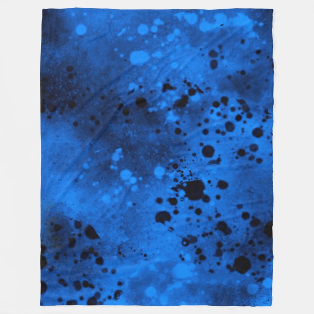 Couverture Polaire Brochure en toison bleu rétro (Devant)