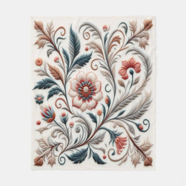 Couverture Polaire Broderie intemporelle #6 (Devant)