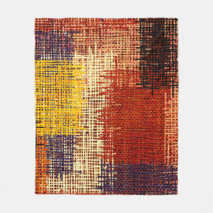 Couverture Polaire Broderie - ornement sans soudure. Lignes colorées
