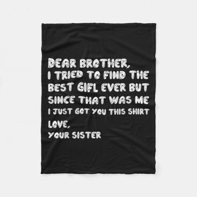 Couverture Polaire Brother Dear Tried I Find Tee (Devant)