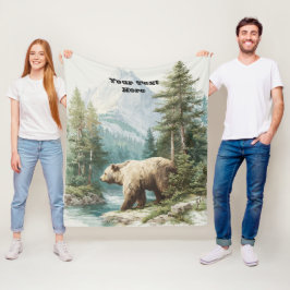 Couverture Polaire Brown Bear