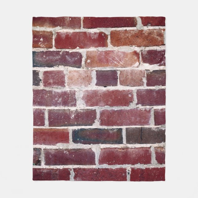 Couverture Polaire Brown brick wall (Devant)