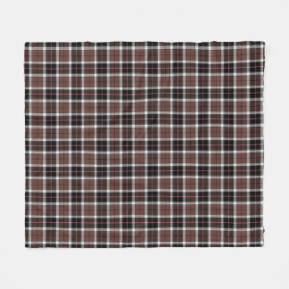 Couverture Polaire Brown Plaid Fleece Blanket