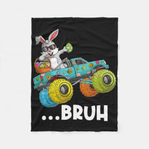 Couverture Polaire Bruh Dabbing Bunny Happy Pâques Monster Camion Amo