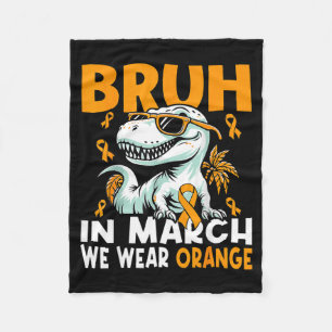 Couverture Polaire Bruh En Mars Nous Portons Orange Ms Sclérose En Pl