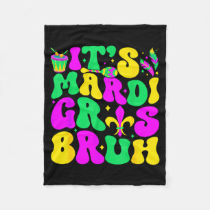 Couverture Polaire Bruh Mardi Gras Adolescents Garçons Enfants Mardi