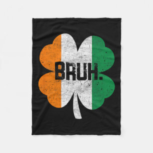 Couverture Polaire Bruh Meme Drôle Dire Bro Salutation Garçons St Pat