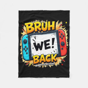 Couverture Polaire Bruh On est heureux dès le premier jour Manette de