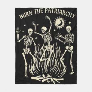 Couverture Polaire Brûler Le Patriarcat Amusant Halloween féministe f