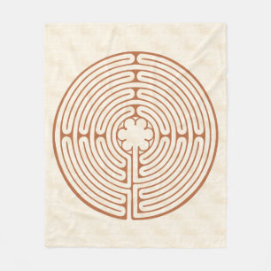 Couverture Polaire Brun de labyrinthe de Chartres