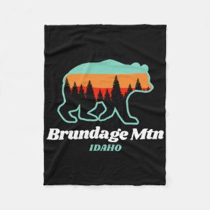 Couverture Polaire Brundage Mountain Idaho Ski Snowboard Ours