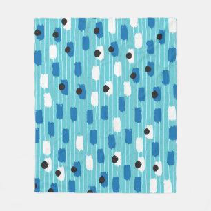 Couverture Polaire Brush course sans couture motif, dessiné à la main