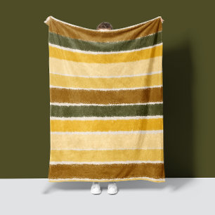 Couverture Polaire BrushLine-Rayures   Terre Chaude