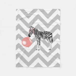 Couverture Polaire Buble Gum Zebra Blowbble