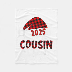 Couverture Polaire Buffalo Plaid Père Noël 2025 Cousin Crew Christmas