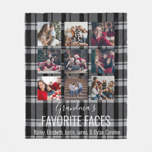 Couverture Polaire Buffle gris Plaid Personnalisé 9 Photo