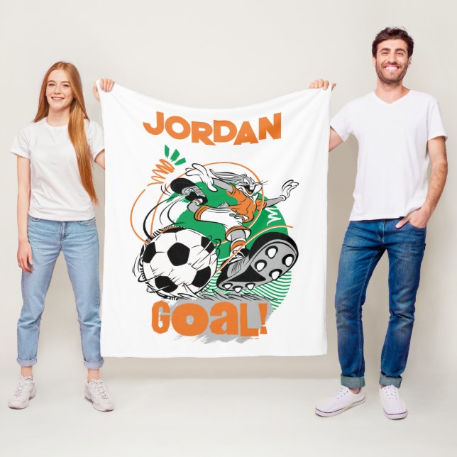 Couverture Polaire BUGS BUNNY™ Soccer objectif (En situation)
