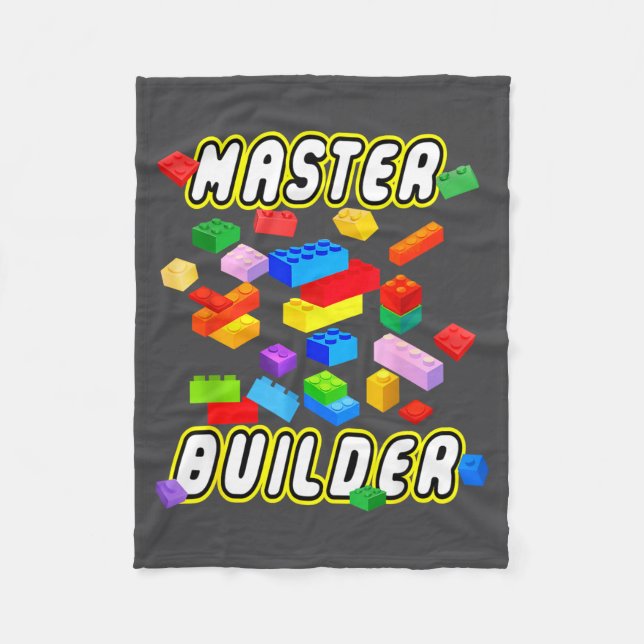 Couverture Polaire Building Bricks Master Builder Construction Block  (Devant)