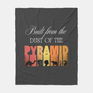 Couverture Polaire Built From Dust of The Pyramid | Fleece Blanket