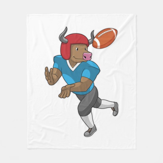 Couverture Polaire Bull dans le football (Devant)