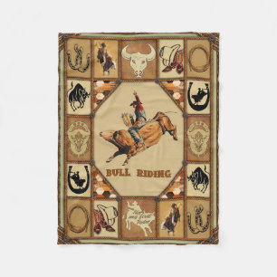 Couverture Polaire Bull Riding