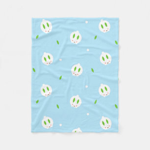 Couverture Polaire Bunny de neige hivernale de Kawaii