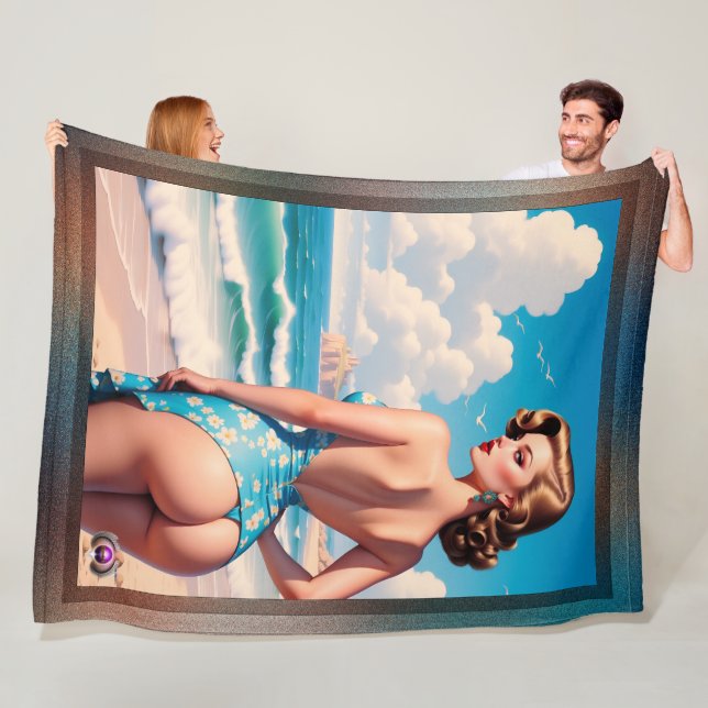 Couverture Polaire Buns Need Sun Too AI Concept Art by Xzendor7 (En situation)