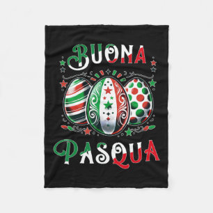 Couverture Polaire Buona Pasqua Italien Joyeux Oeuf De Pâques Pour En