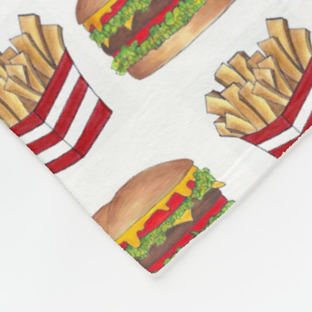 Couverture Polaire Burger d'appariement de restauration rapide classi (Coin)