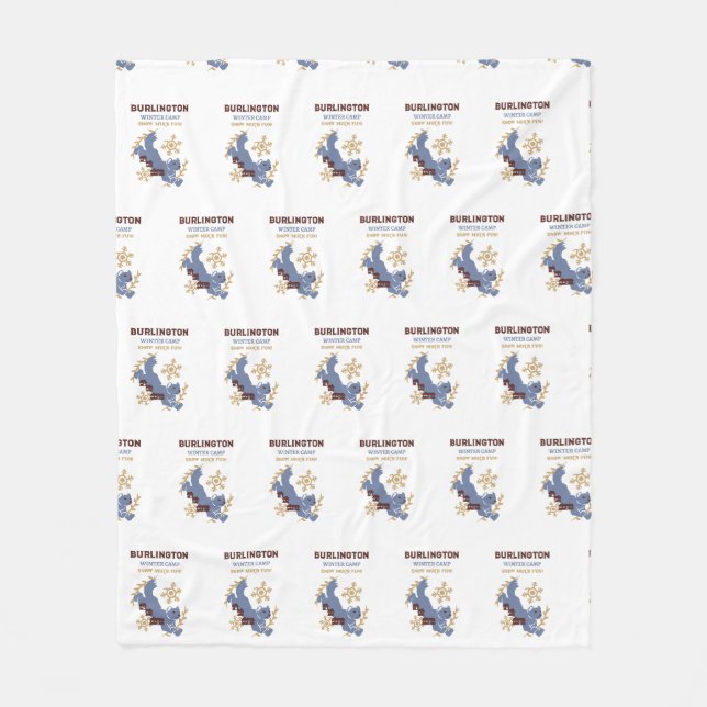 Couverture Polaire Burlington Winter Camp Fleece Blanket (Devant)