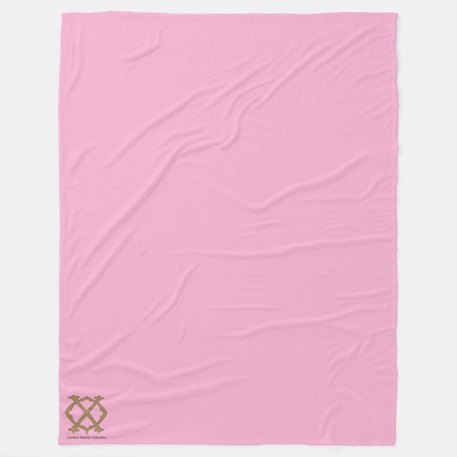 Couverture Polaire Burton Family Collection rose (Devant)