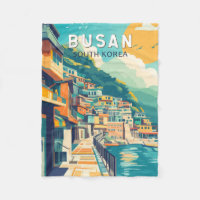 Busan Corée du Sud Voyage Art Vintage