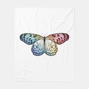 Couverture Polaire Butterfly Rainbow