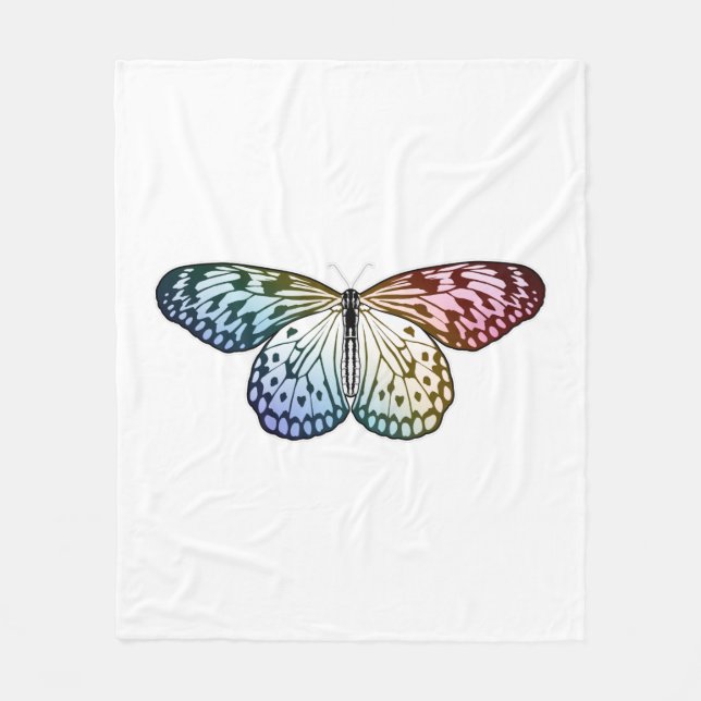 Couverture Polaire Butterfly Rainbow (Devant)